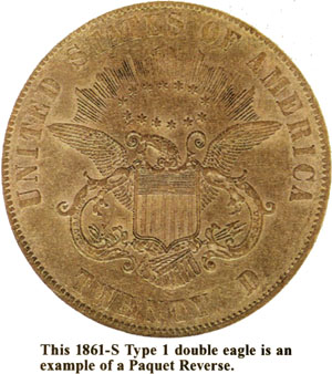 1861-S Type 1 Double Eagle