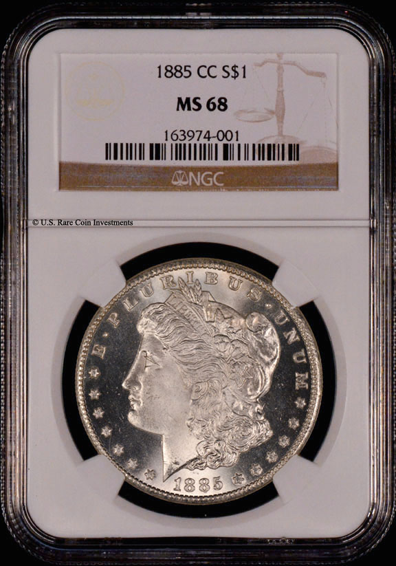 1885-CC Morgan Dollar 1885-CC S$1 NGC MS68 1885-CC Silver Dollar