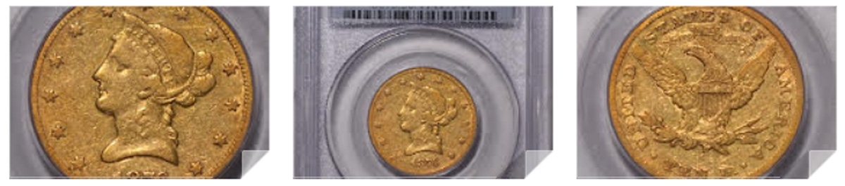 1876-CC $10 PCGS VF30