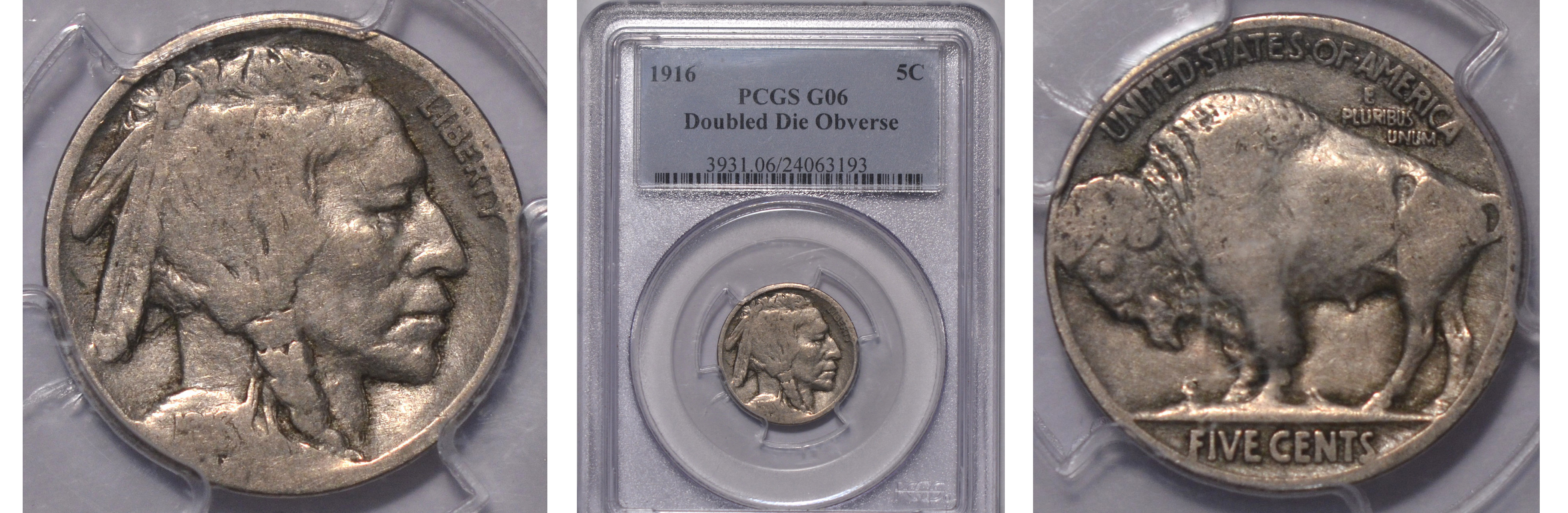 1916/1916 PCGS GD06 Buffalo Nickel