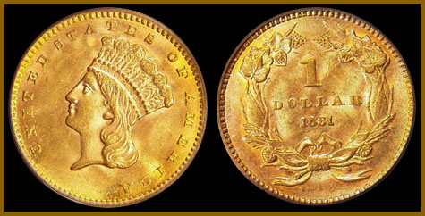 1861 Gold Dollar