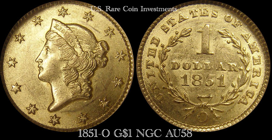 One Dollar Gold Coins For Sale - US Rare Coin Investments